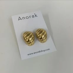 Anorak 18K Good Plated Brass Chunky Hoop Earrings