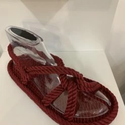 Anorak Bohonomad Turkish Rope Sandals Bora Bora Burgundy Ethical Sustainable Vegan