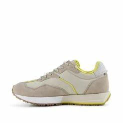 Anorak Woden Rose Nylon Trainer Oatmeal Neon Yellow Sustainable