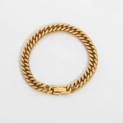 Anorak 18 K Gold Plated On Brass Chunky Chain Bracelet