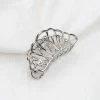 Anorak Silver Metal Shell Claw Clip