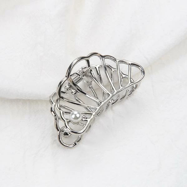 Anorak Silver Metal Shell Claw Clip 1 Anorak Silver Metal Shell Claw Clip