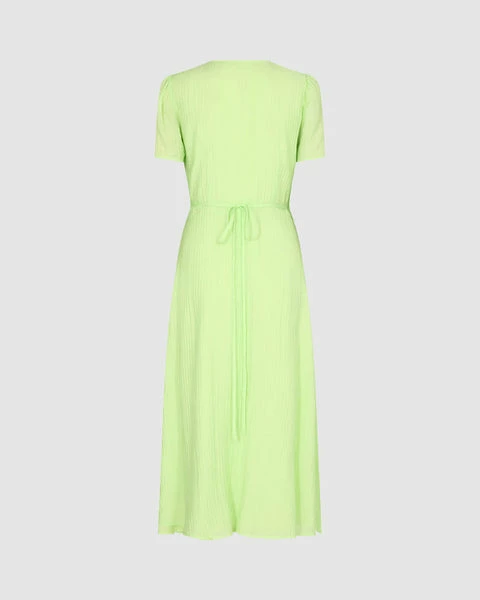 Anorak Minimum Marily Maxi Wrap Dress Lettuce Green Neon 1 Anorak Minimum Marily Maxi Wrap Dress Lettuce Green Neon