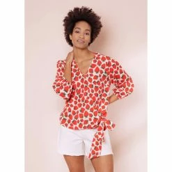 Anorak Strawberry Wrap Top - Anorak