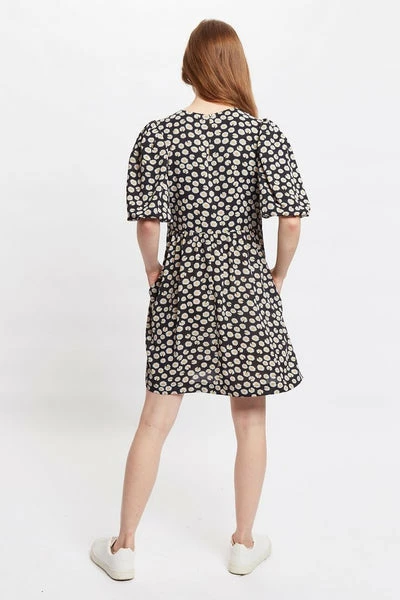 Anorak Louche Nacera Daisy Dancer Print Statement Sleeve Mini Dress 1 Anorak Louche Nacera Daisy Dancer Print Statement Sleeve Mini Dress