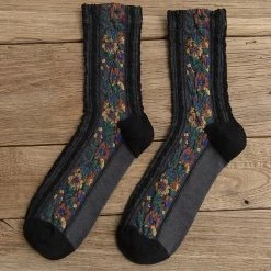 Anorak Floral Embroidery Style Socks 5 Anorak Floral Embroidery Style Socks