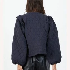 Anorak Lollys Laundry Ulla Washed Black Padded Jacket 5 Anorak Lollys Laundry Ulla Washed Black Padded Jacket