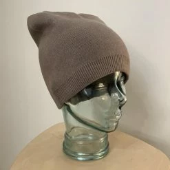 Anorak Cashmere Blend Beanie Hat Mink Brown Unisex