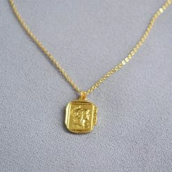 Anorak 18 K Gold Plated Pendant Chain Necklace