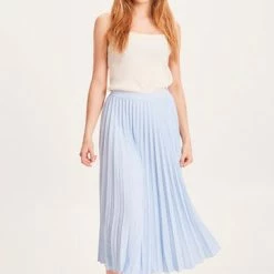 Anorak Knowledge Cotton Daffodil Pleated Blue Maxi Skirt Recycled Polyester
