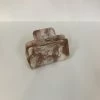 Anorak Brown White Multi Solid Claw Clip