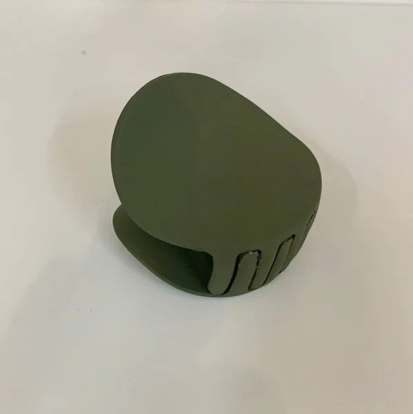 Anorak Matt Khaki Circular Claw Clip 1 Anorak Matt Khaki Circular Claw Clip