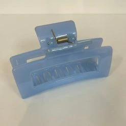 Anorak Blue Rectangle Claw Clip