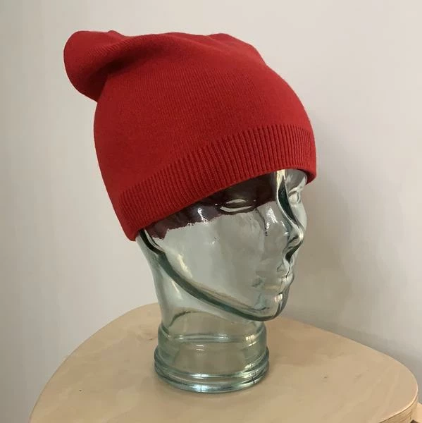 Anorak Cashmere Blend Beanie Hat Bright Red Unisex 1 Anorak Cashmere Blend Beanie Hat Bright Red Unisex
