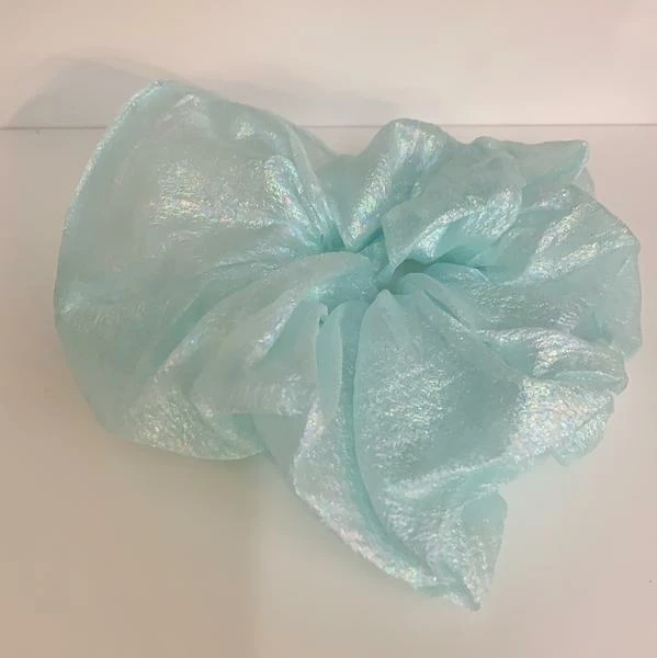 Anorak Large Iridescent Mint Green Scrunchie 1 Anorak Large Iridescent Mint Green Scrunchie