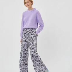 Anorak Minimum Cikka Loose Fit Print Fabric Trousers Lilac Black White Abstract Print 5 Anorak Minimum Cikka Loose Fit Print Fabric Trousers Lilac Black White Abstract Print