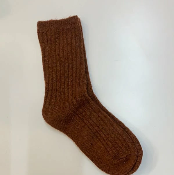Anorak Cashmere Wool Blend Socks Brown 1 Anorak Cashmere Wool Blend Socks Brown