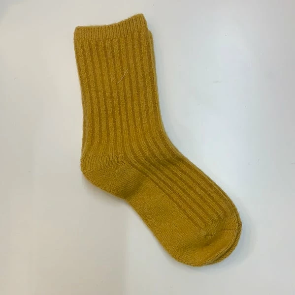 Anorak Cashmere Wool Blend Socks Mustard 1 Anorak Cashmere Wool Blend Socks Mustard