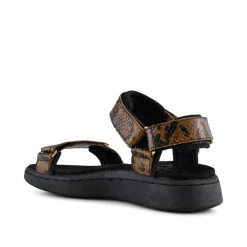 Anorak Woden Line Snakeprint Brown Sandals Recycled Sustainable