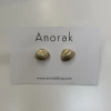 Anorak Gold Plated Shell Stud Earrings