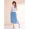 Anorak Ditsy Daisy Ecovero Midi Skirt