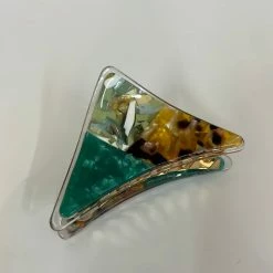 Anorak Patchwork Claw Clip Green