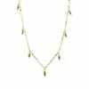 Anorak Gold Plated Tear Drop Necklace