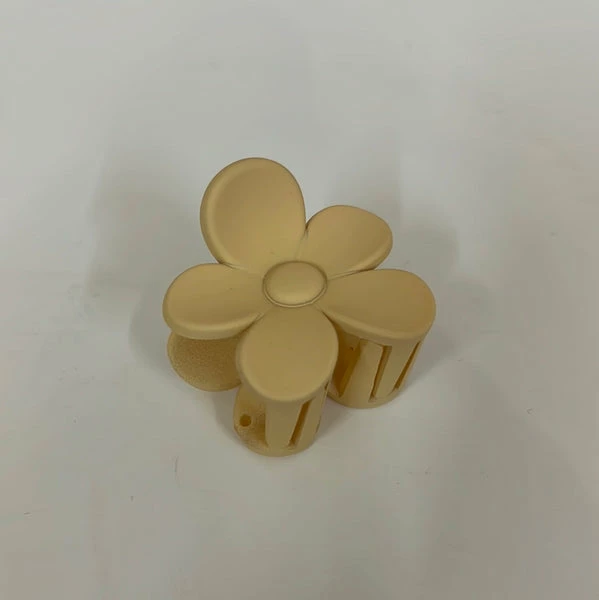 Anorak Small Matt Flower Claw Clip Yellow 1 Anorak Small Matt Flower Claw Clip Yellow