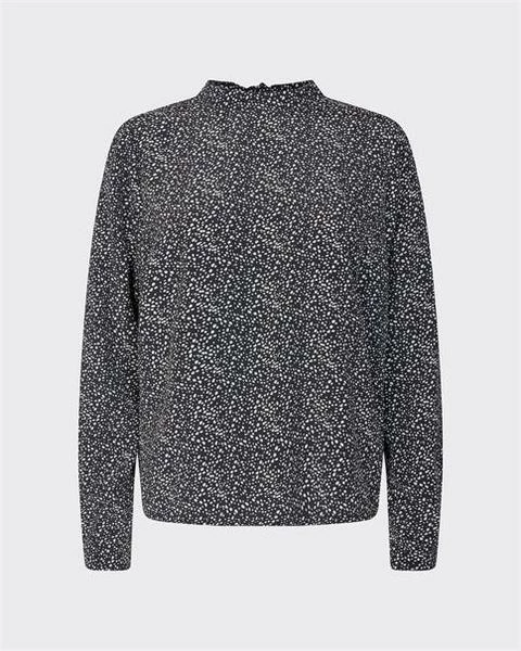 Anorak Minimum Zeta Long Sleeved Black And White Blouse 1 Anorak Minimum Zeta Long Sleeved Black And White Blouse