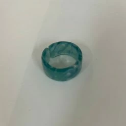 Anorak Acrylic Resin Ring Blue