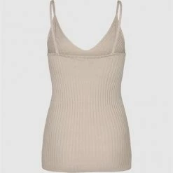 Anorak Minimum Tappi Rib Knit Top Strappy Tank Beige