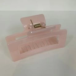 Anorak Pink Rectangle Claw Clip