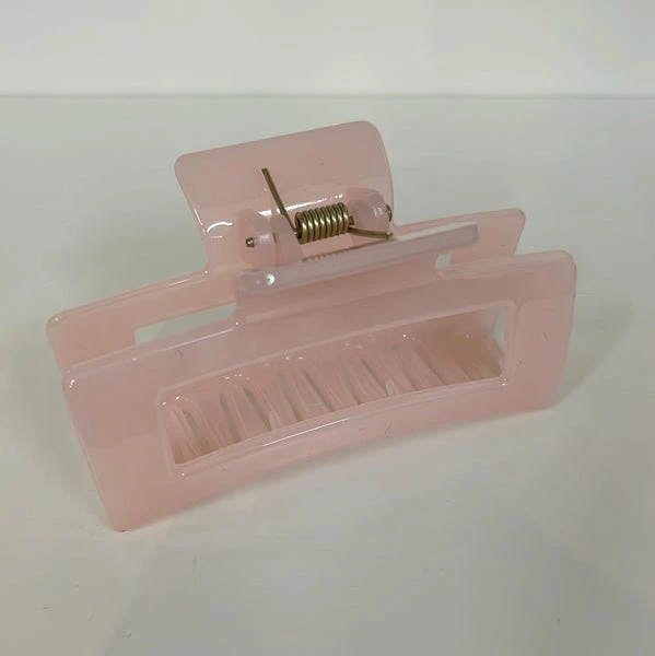 Anorak Pink Rectangle Claw Clip 1 Anorak Pink Rectangle Claw Clip