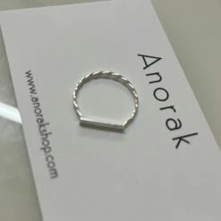 Anorak Twisted Sterling Silver Ring