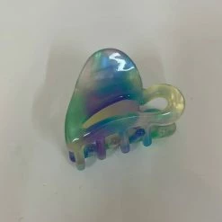 Anorak Heart Claw Clip Rainbow
