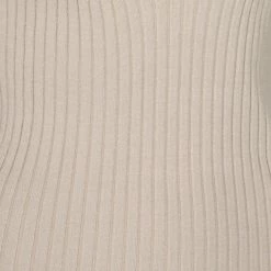 Anorak Minimum Strappy Rib Knit Bodycon Dress Midi Beige