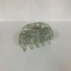 Anorak Green Multi Semi Circular Claw Clip 8cm