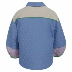 Cheap Anorak Store 16 Anorak Coster Copenhagen Quilted Jacket Colour Block Blue Cream Lilac