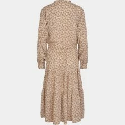 Anorak Sofie Schnoor Midi Dress Rose Pink Floral Long Sleeve