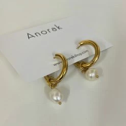 Anorak Chunky Gold Plated With Freshwater Pearls