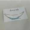 Anorak Ankle Bracelet Gold With Blue Beads