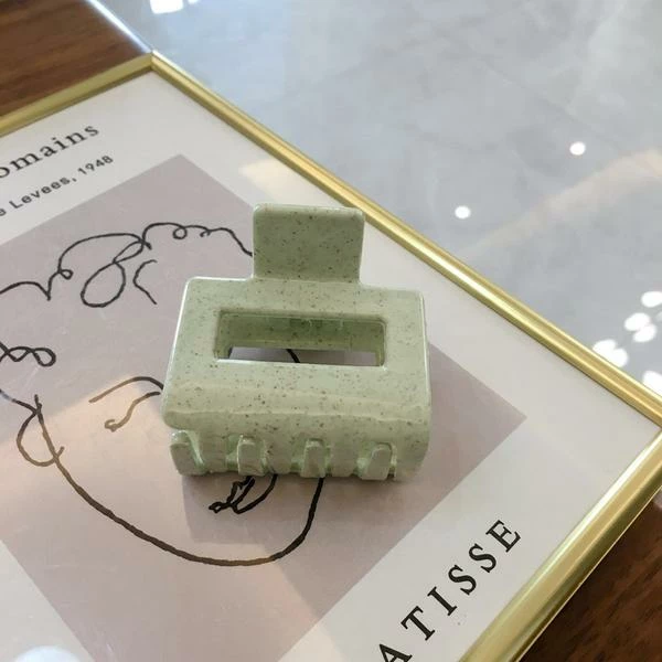 Anorak Pastel Green Speckled Claw Clip 1 Anorak Pastel Green Speckled Claw Clip