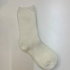 Anorak Cashmere Wool Blend Socks Cream