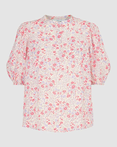 Anorak Minimum Liretta Blouse Top Shirt Ditsy Floral Pink Red White 2 Anorak Minimum Liretta Blouse Top Shirt Ditsy Floral Pink Red White