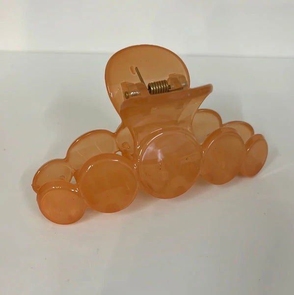 Anorak Orange Circles Claw Clip 1 Anorak Orange Circles Claw Clip