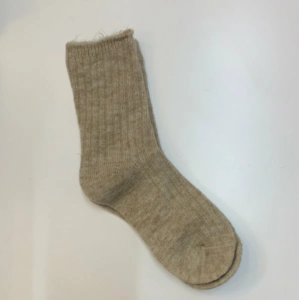 Anorak Cashmere Wool Blend Socks Beige 1 Anorak Cashmere Wool Blend Socks Beige