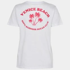 Anorak Sofie Schnoor White T-shirt Red Graphic Cotton