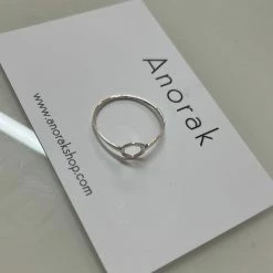 Anorak Sterling Silver Hexagon Ring