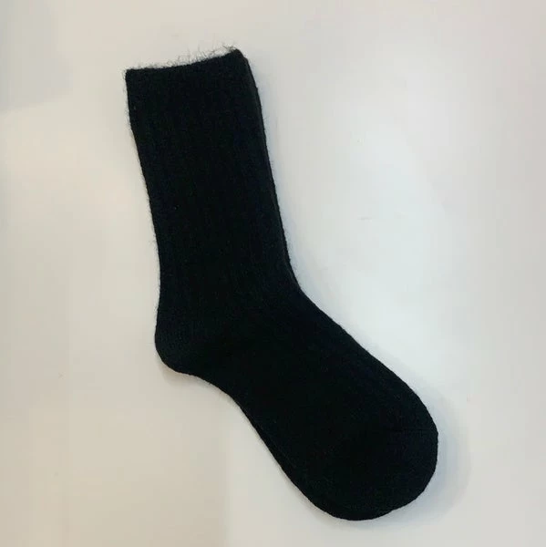 Anorak Cashmere Wool Blend Socks Black 1 Anorak Cashmere Wool Blend Socks Black