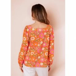 Anorak Nostalgic Floral Square Neck Blouse - Anorak